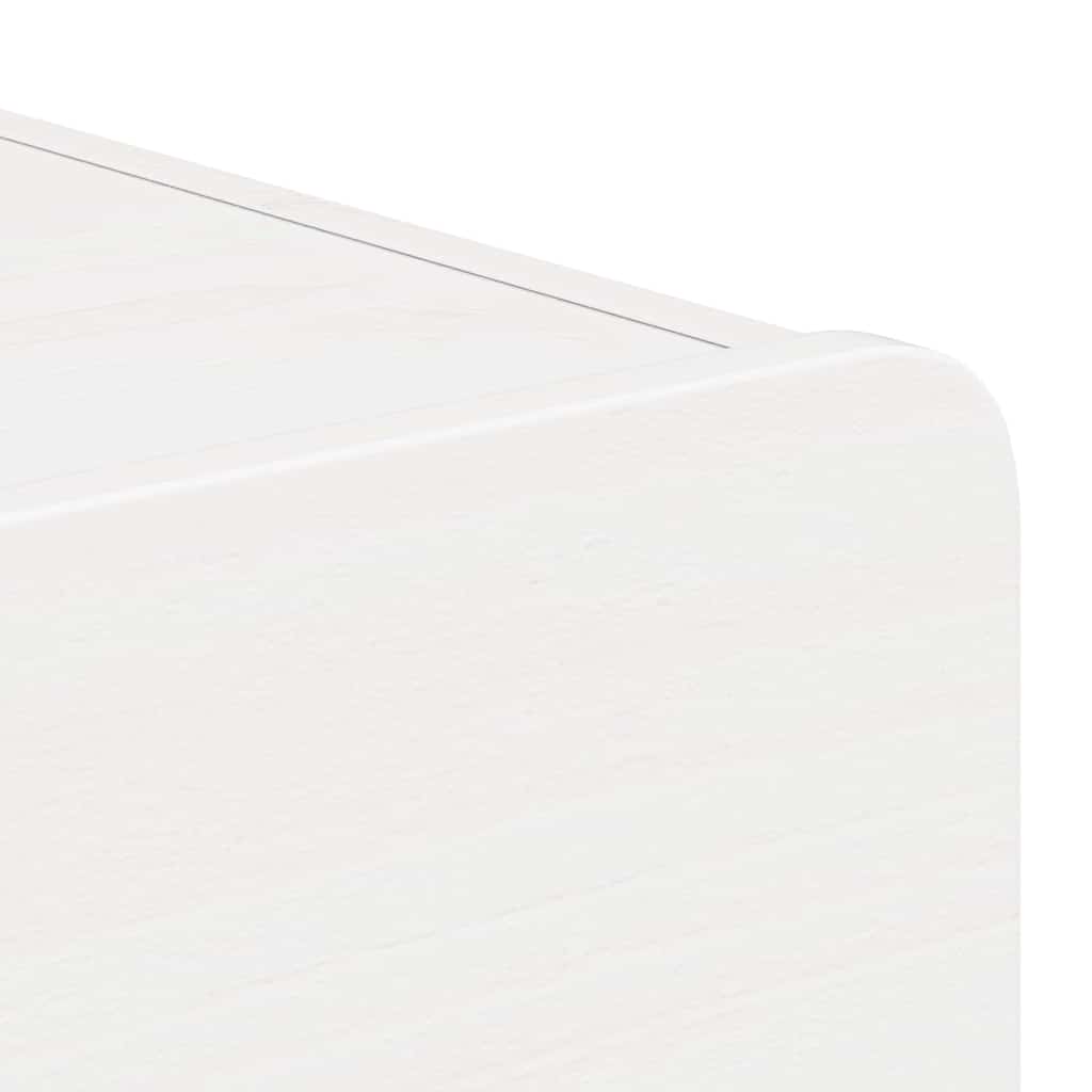 Nachtkastje met lade Wit 39 x 34 x 16,5 cm Massief grenenhout is nu te koop bij PeponiXL, paradijselijk wonen!