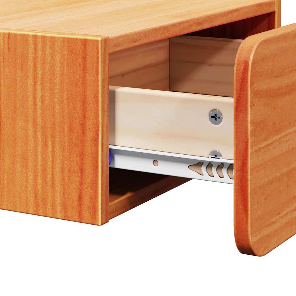 Nachtkastje 2 pcs Wasbruin 39 x 34 x 16,5 cm Massief grenenhout is nu te koop bij PeponiXL, paradijselijk wonen!