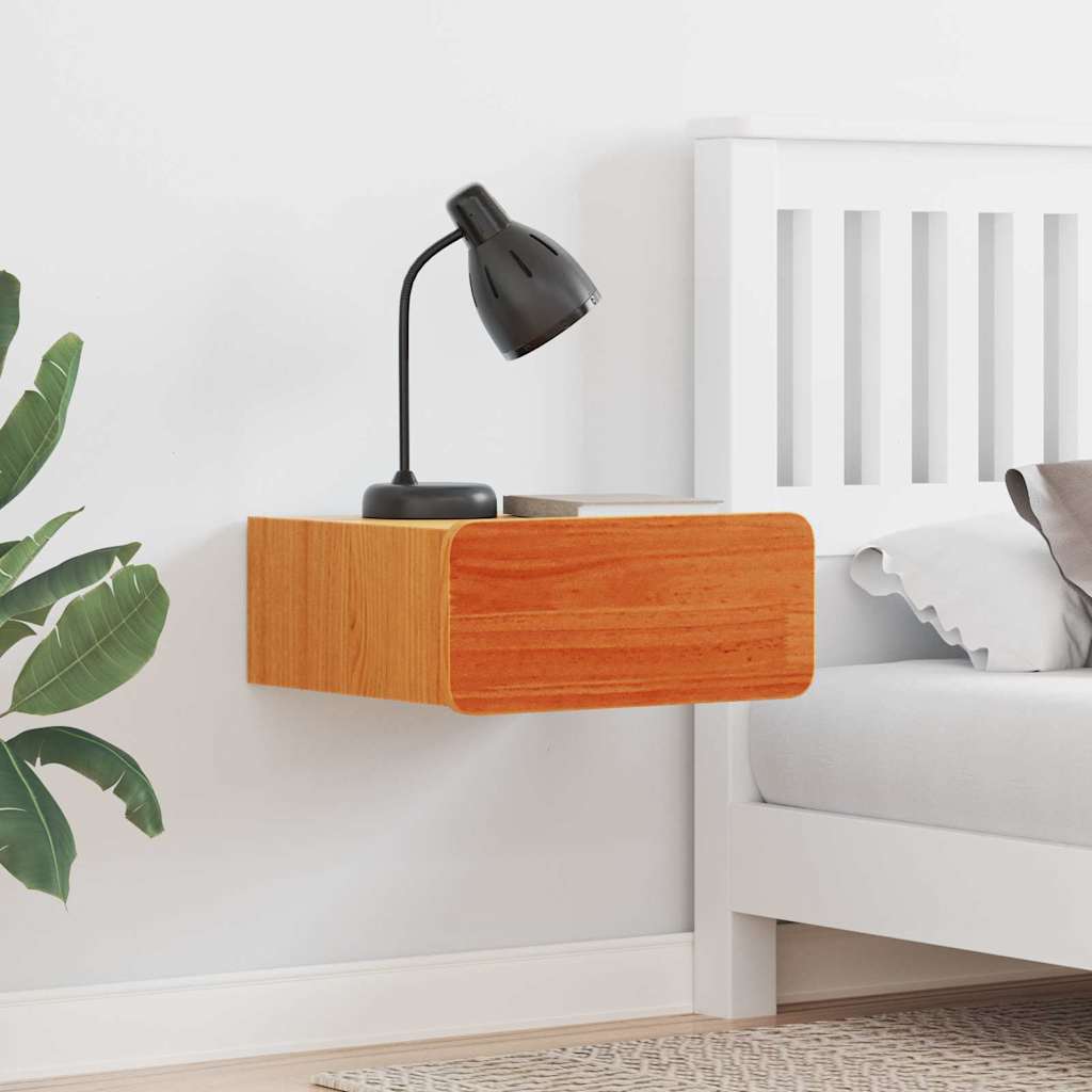 Nachtkastje 2 pcs Wasbruin 39 x 34 x 16,5 cm Massief grenenhout is nu te koop bij PeponiXL, paradijselijk wonen!