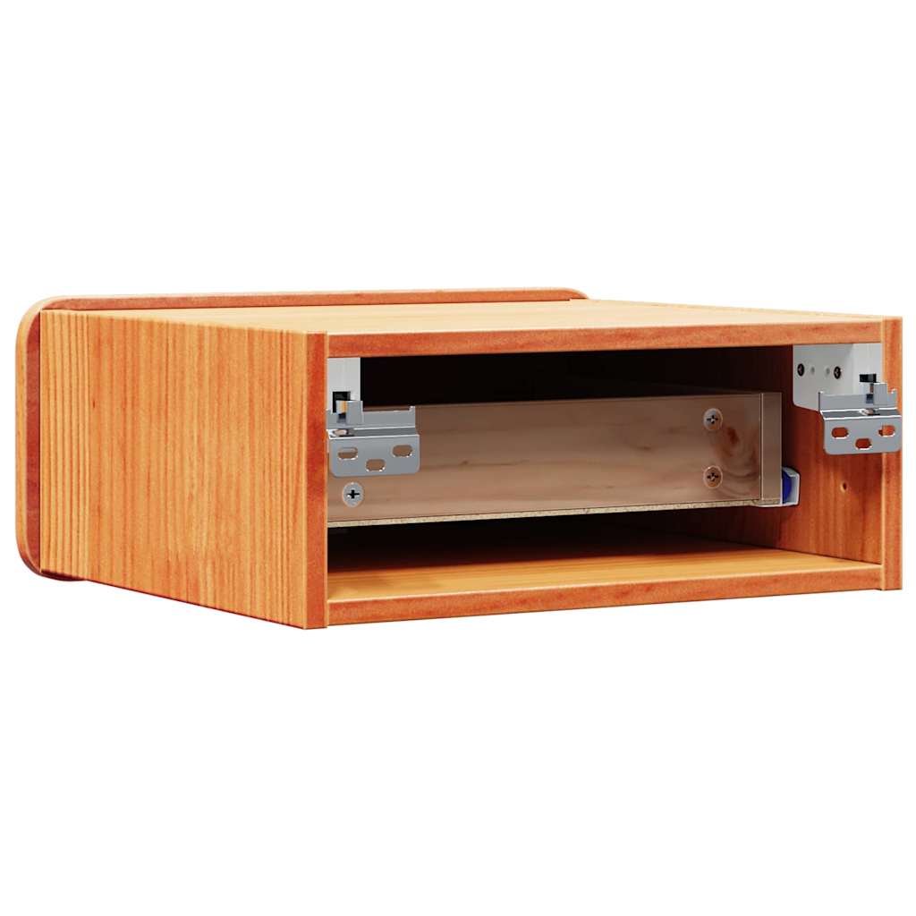 Nachtkastje 2 pcs Wasbruin 39 x 34 x 16,5 cm Massief grenenhout is nu te koop bij PeponiXL, paradijselijk wonen!