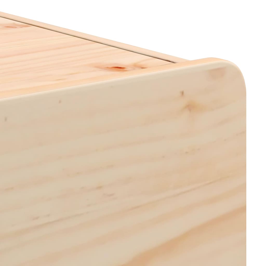 Nachtkastje 2 pcs Naturel 39 x 34 x 33 cm Massief grenenhout is nu te koop bij PeponiXL, paradijselijk wonen!