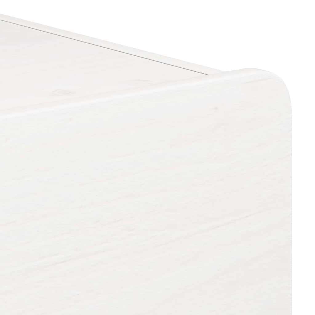 Nachtkastje 2 pcs Wit 39 x 34 x 33 cm Massief grenenhout is nu te koop bij PeponiXL, paradijselijk wonen!