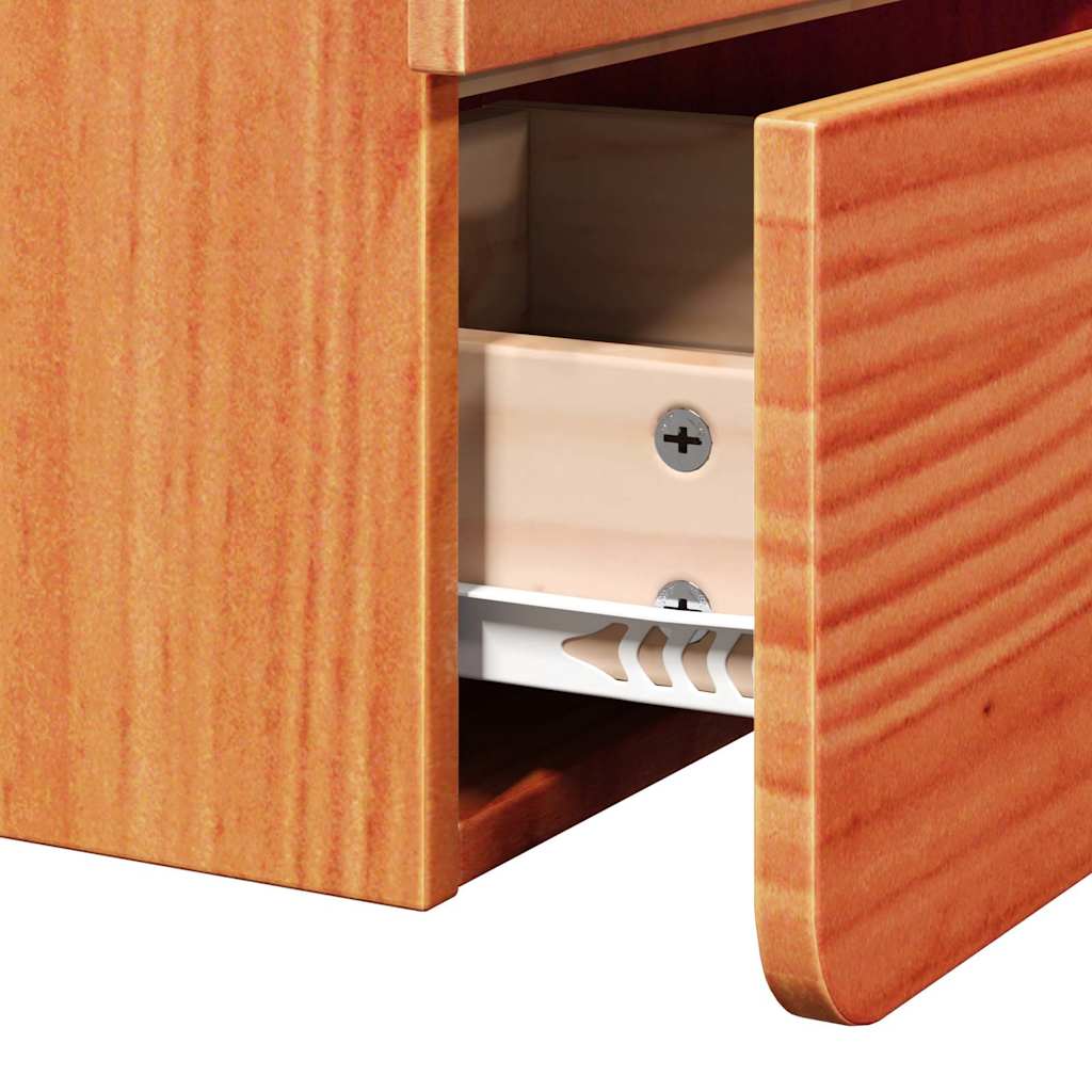 Nachtkastje Wasbruin 39 x 34 x 33 cm Massief grenenhout is nu te koop bij PeponiXL, paradijselijk wonen!