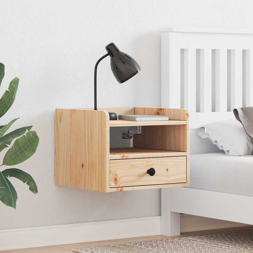 Nachtkastje 2 pcs Bruin 38 x 36 x 29,5 cm Massief grenenhout is nu te koop bij PeponiXL, paradijselijk wonen!