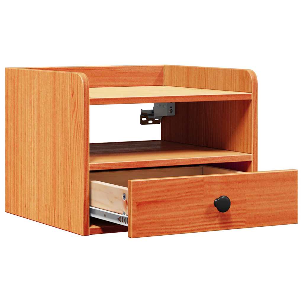 Nachtkastje 2 pcs Wasbruin 38 x 36 x 29,5 cm Massief grenenhout is nu te koop bij PeponiXL, paradijselijk wonen!