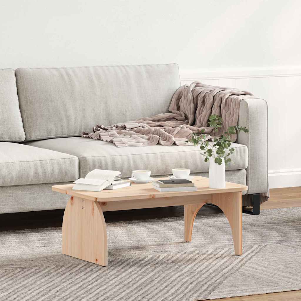 Salontafel Naturel 80 x 50 x 31 cm Massief grenenhout is nu te koop bij PeponiXL, paradijselijk wonen!