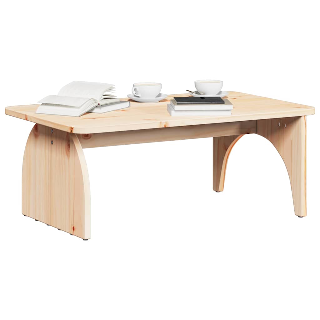 Salontafel Naturel 80 x 50 x 31 cm Massief grenenhout is nu te koop bij PeponiXL, paradijselijk wonen!