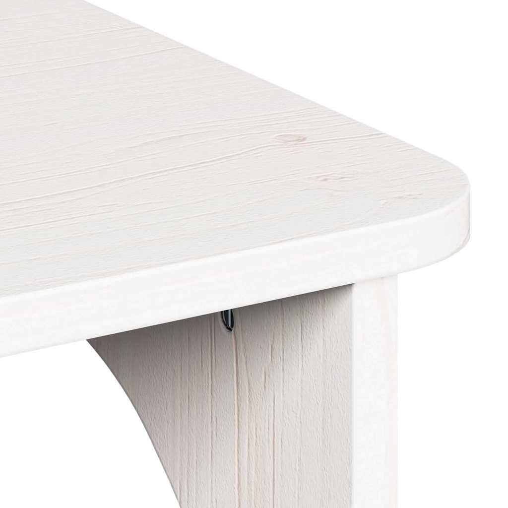Salontafel Wit 80 x 50 x 31 cm Massief grenenhout is nu te koop bij PeponiXL, paradijselijk wonen!