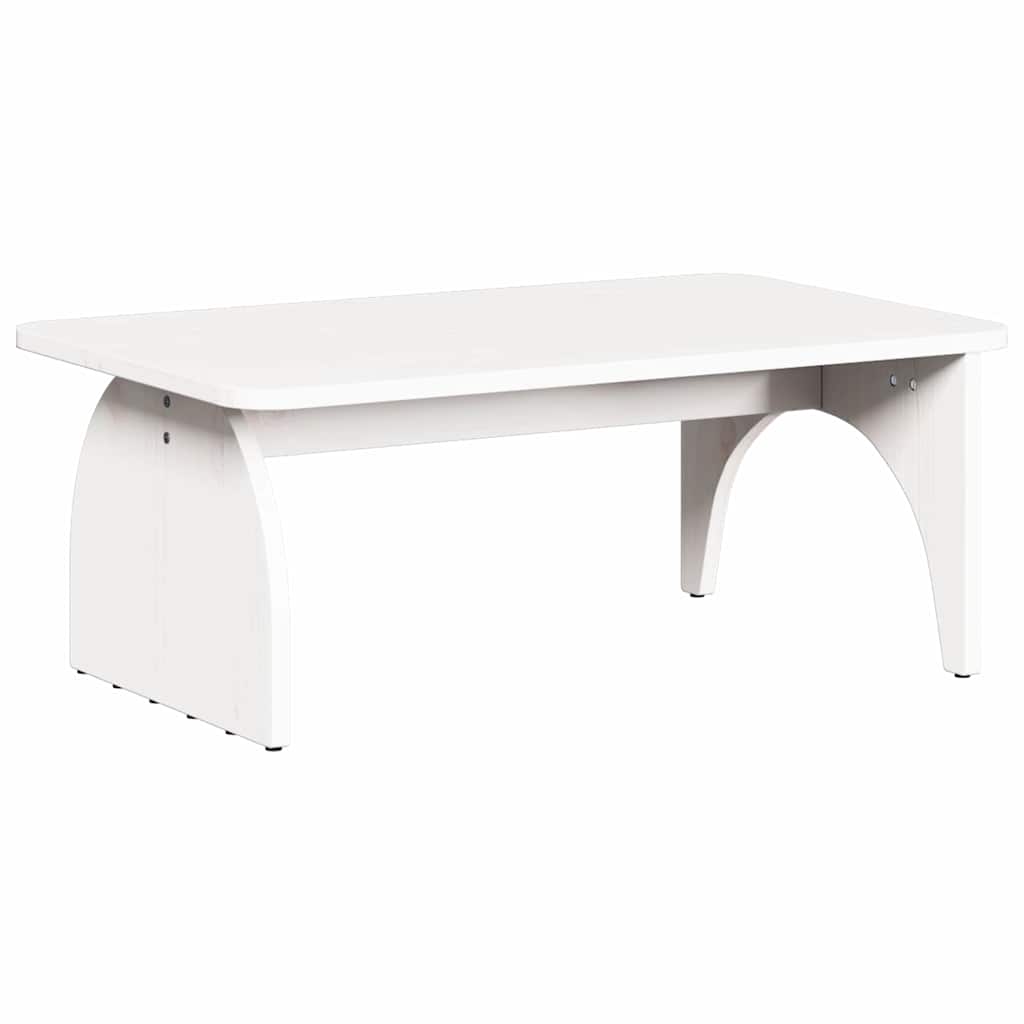 Salontafel Wit 80 x 50 x 31 cm Massief grenenhout is nu te koop bij PeponiXL, paradijselijk wonen!