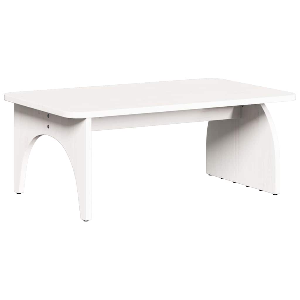 Salontafel Wit 80 x 50 x 31 cm Massief grenenhout is nu te koop bij PeponiXL, paradijselijk wonen!