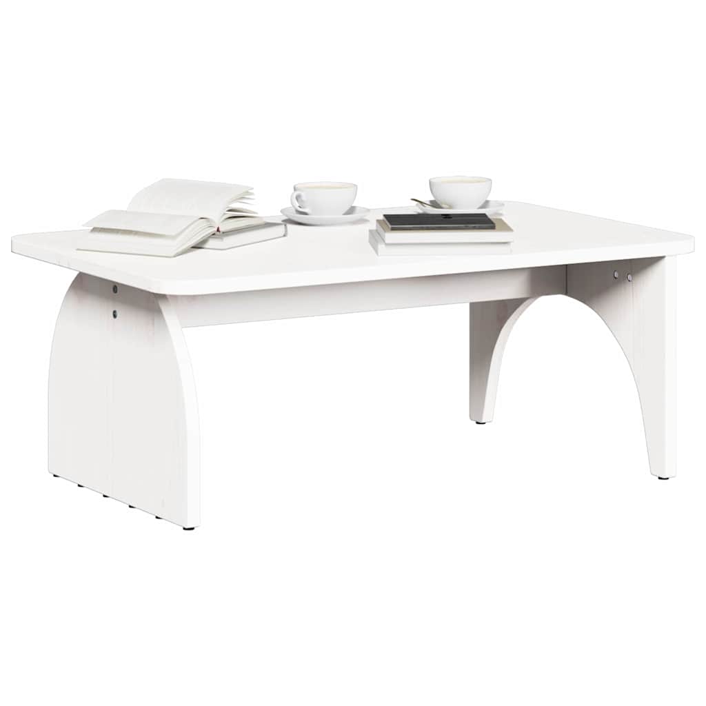 Salontafel Wit 80 x 50 x 31 cm Massief grenenhout is nu te koop bij PeponiXL, paradijselijk wonen!