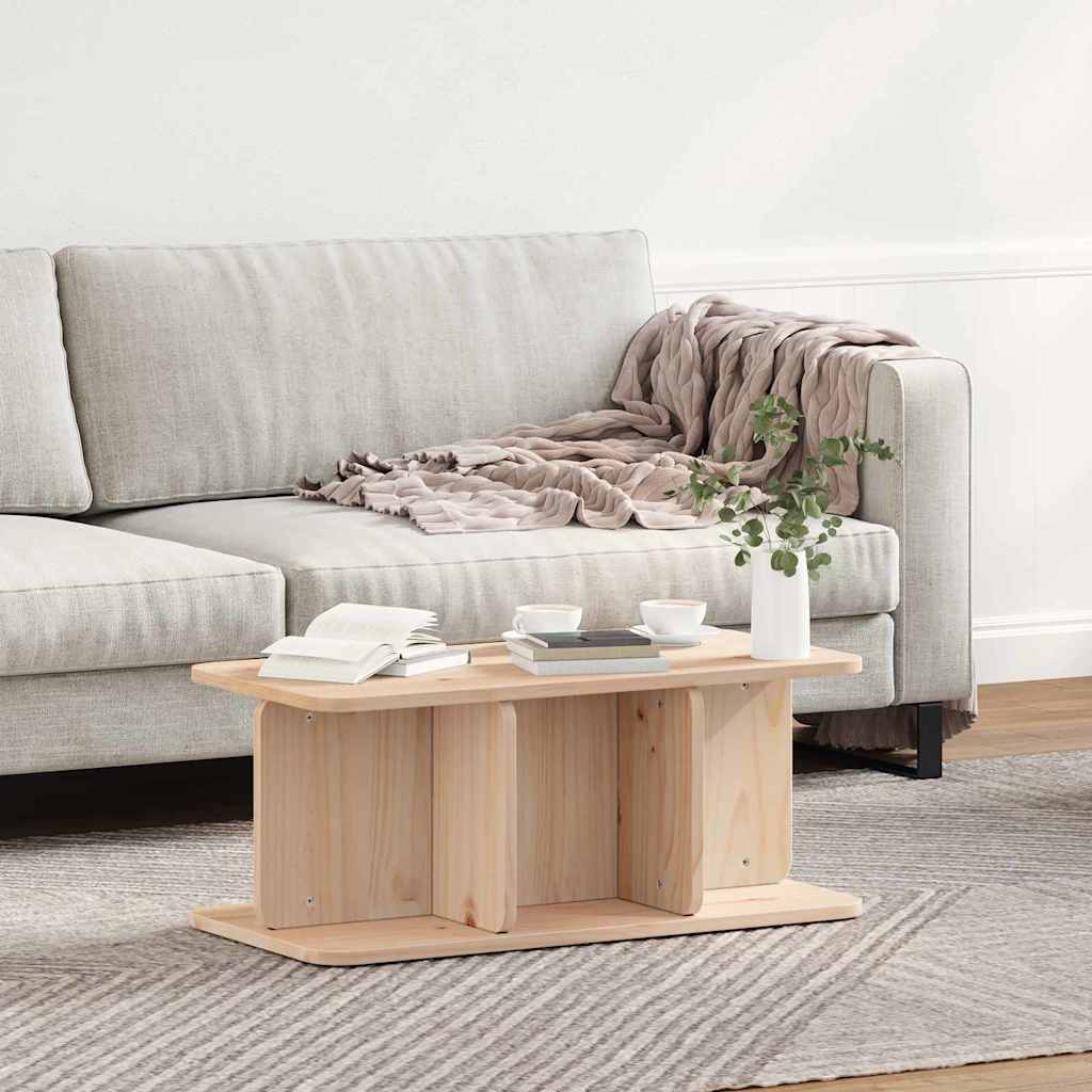 Salontafel Naturel 80 x 39,5 x 33,5 cm Massief grenenhout is nu te koop bij PeponiXL, paradijselijk wonen!