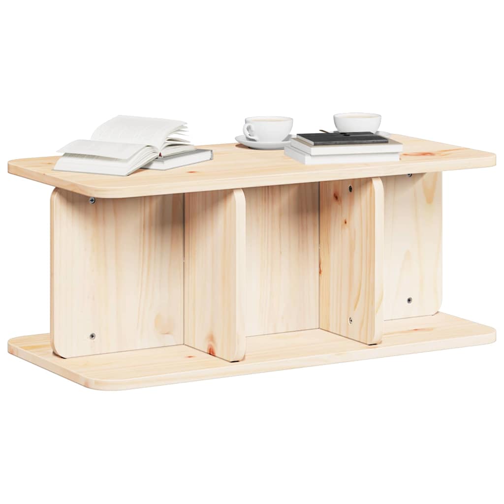 Salontafel Naturel 80 x 39,5 x 33,5 cm Massief grenenhout is nu te koop bij PeponiXL, paradijselijk wonen!