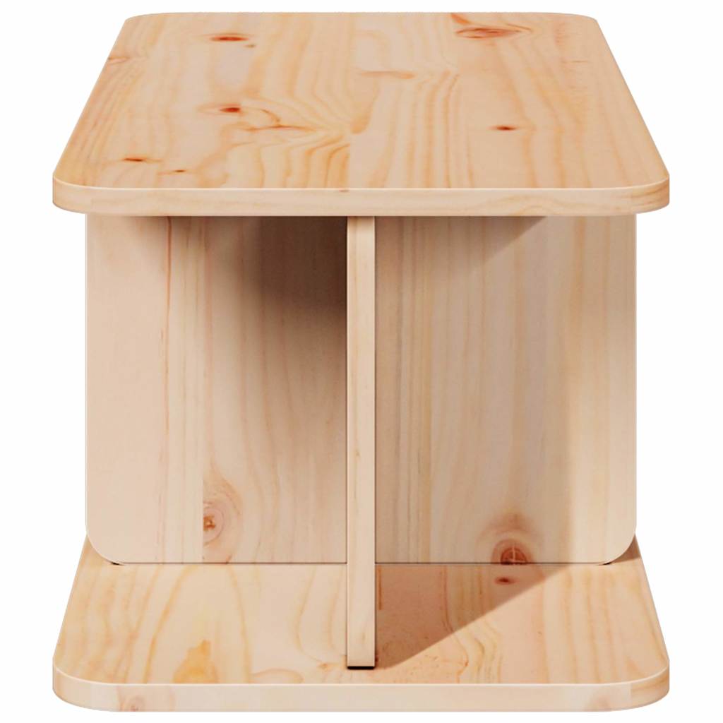 Salontafel Naturel 80 x 39,5 x 33,5 cm Massief grenenhout is nu te koop bij PeponiXL, paradijselijk wonen!