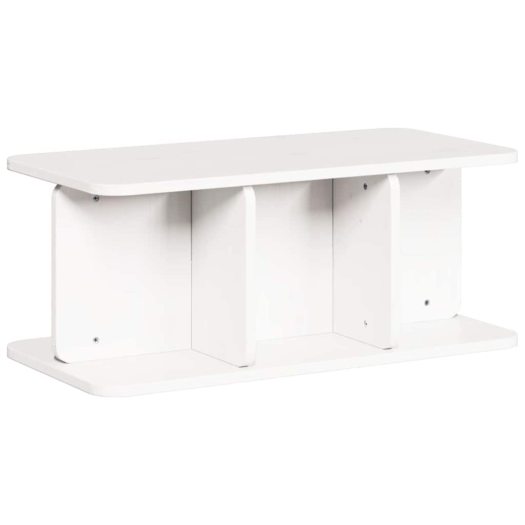 Salontafel Wit 80 x 39,5 x 33,5 cm Massief grenenhout is nu te koop bij PeponiXL, paradijselijk wonen!