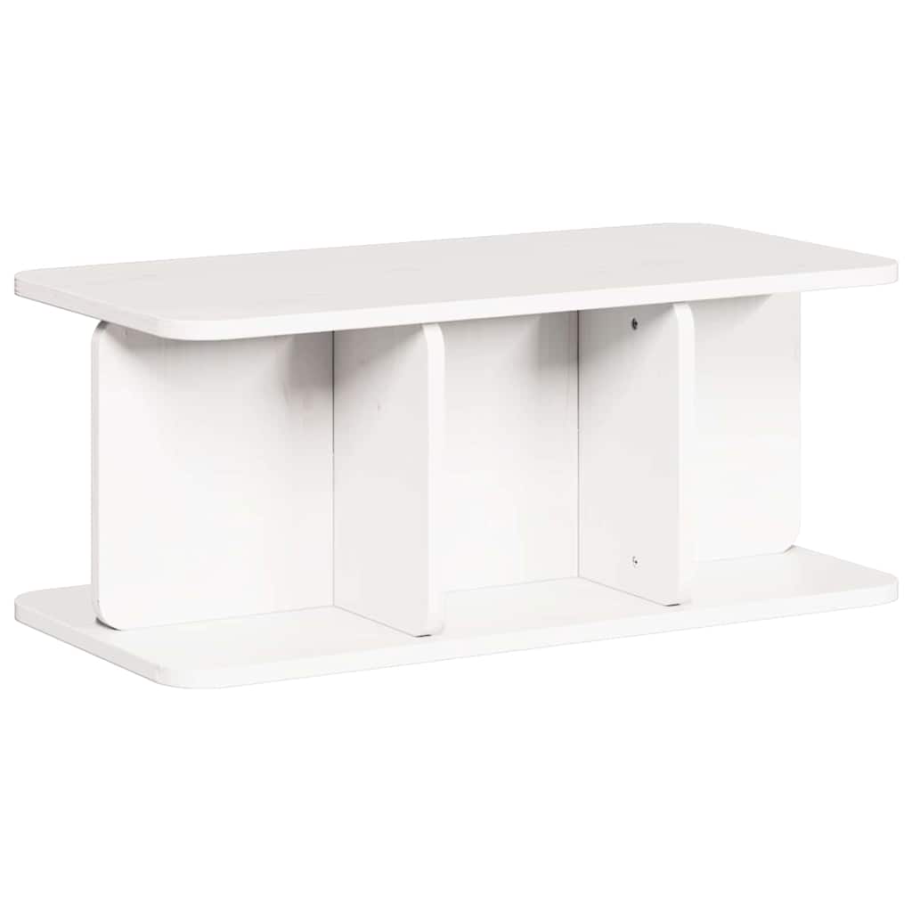 Salontafel Wit 80 x 39,5 x 33,5 cm Massief grenenhout is nu te koop bij PeponiXL, paradijselijk wonen!
