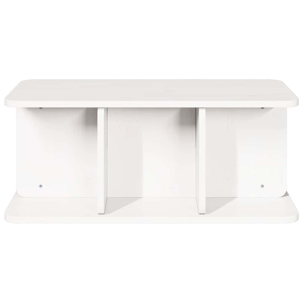 Salontafel Wit 80 x 39,5 x 33,5 cm Massief grenenhout is nu te koop bij PeponiXL, paradijselijk wonen!