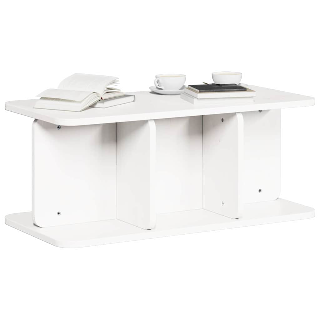 Salontafel Wit 80 x 39,5 x 33,5 cm Massief grenenhout is nu te koop bij PeponiXL, paradijselijk wonen!