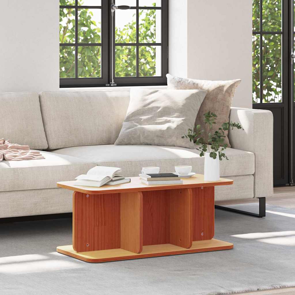 Salontafel Wasbruin 80 x 39,5 x 33,5 cm Massief grenenhout is nu te koop bij PeponiXL, paradijselijk wonen!