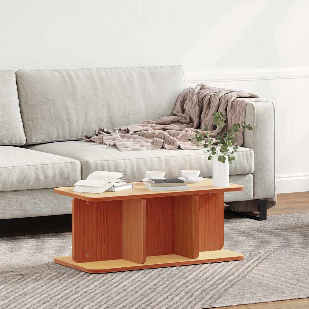 Salontafel Wasbruin 80 x 39,5 x 33,5 cm Massief grenenhout is nu te koop bij PeponiXL, paradijselijk wonen!