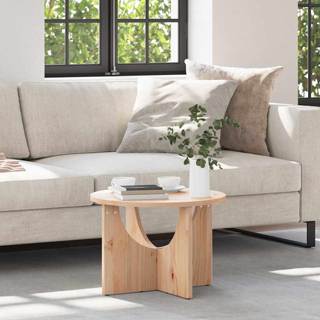 Salontafel Naturel 50 x 50 x 35 cm Massief grenenhout is nu te koop bij PeponiXL, paradijselijk wonen!
