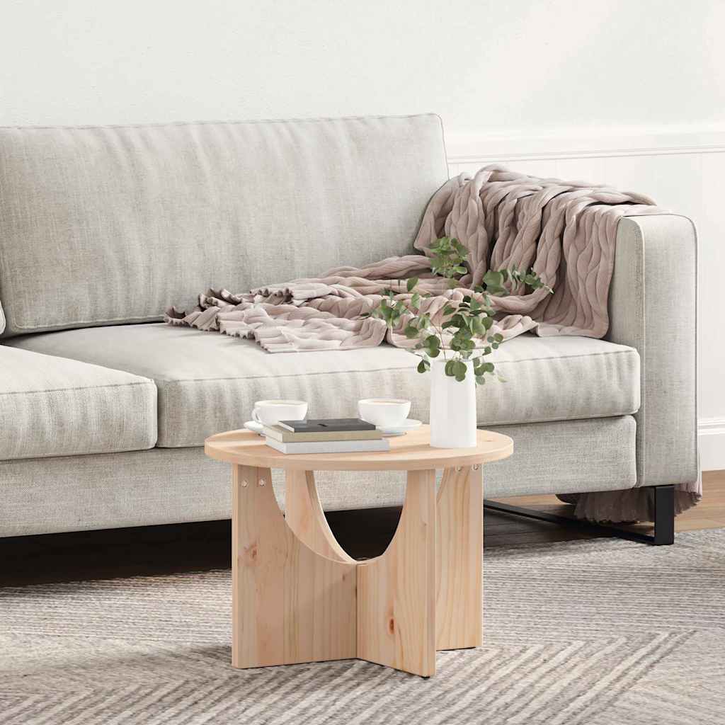 Salontafel Naturel 50 x 50 x 35 cm Massief grenenhout is nu te koop bij PeponiXL, paradijselijk wonen!