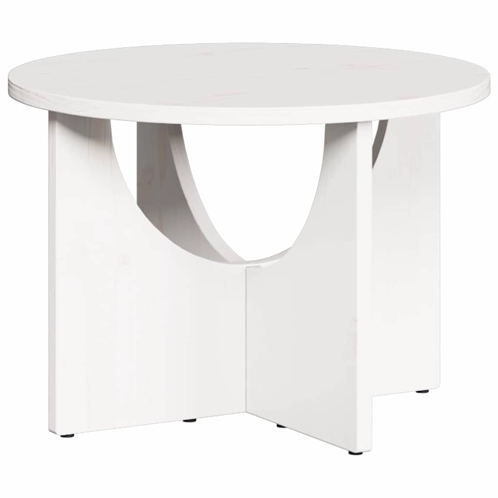 Salontafel Wit 50 x 50 x 35 cm Massief grenenhout is nu te koop bij PeponiXL, paradijselijk wonen!