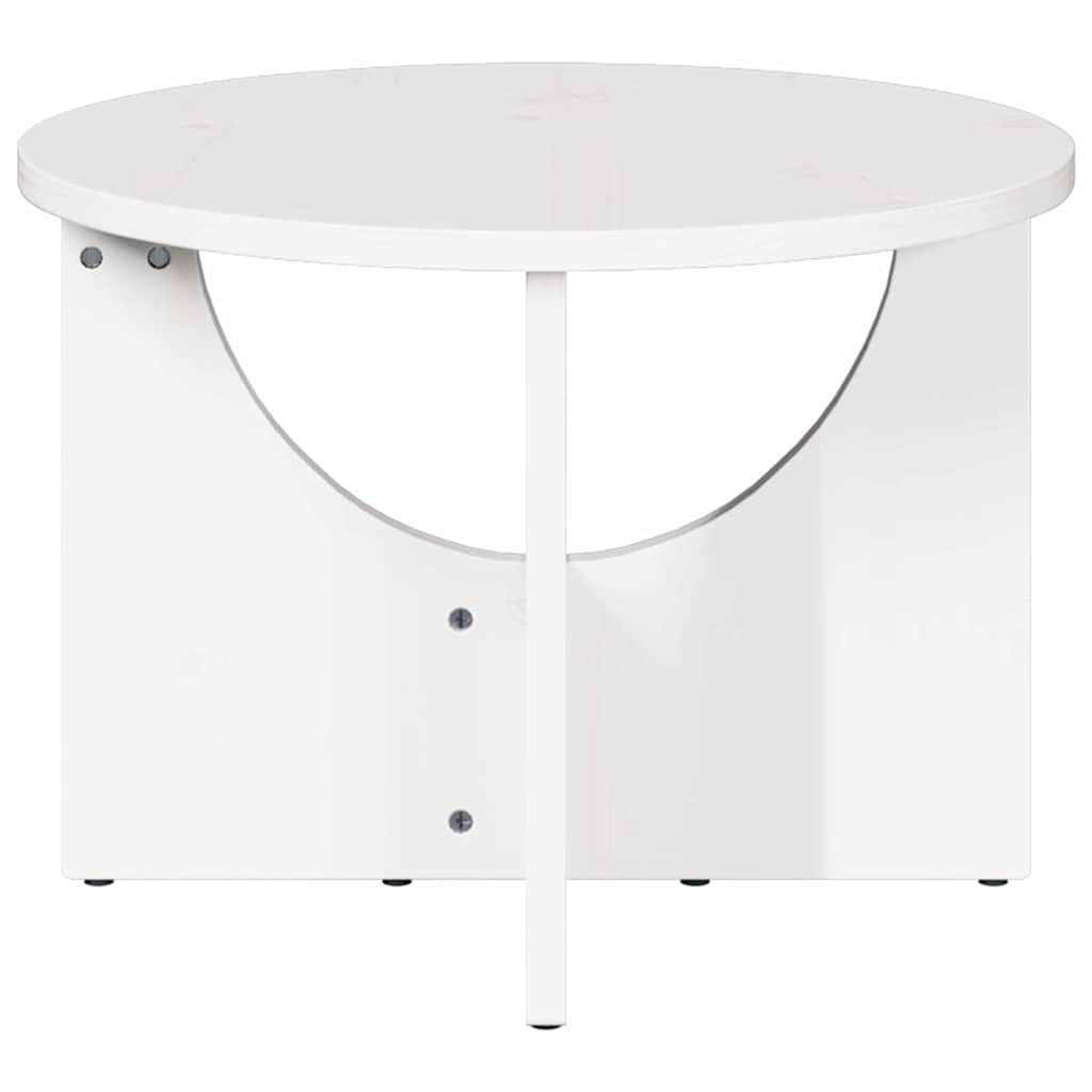Salontafel Wit 50 x 50 x 35 cm Massief grenenhout is nu te koop bij PeponiXL, paradijselijk wonen!