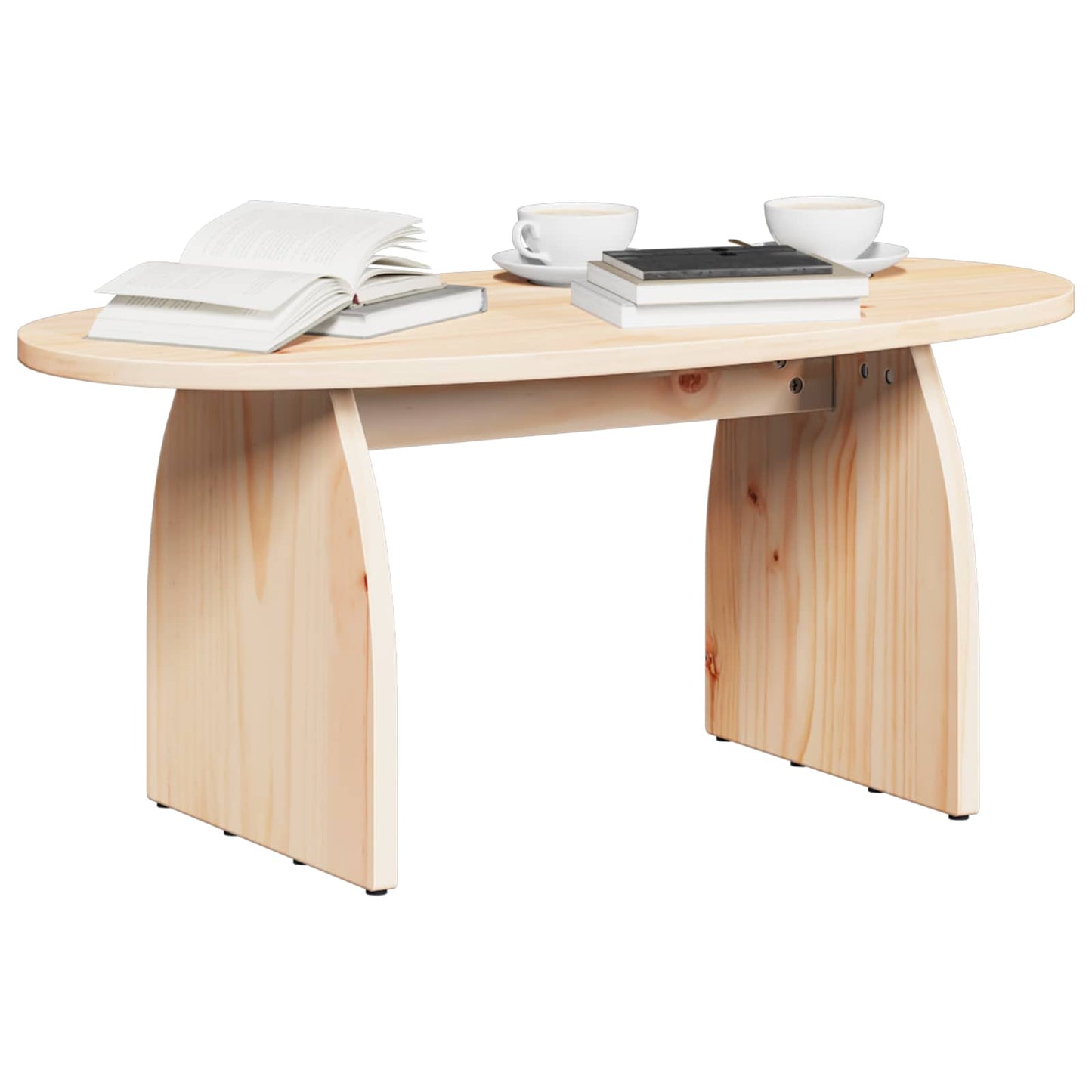 Salontafel Bruin 80 x 40 x 35 cm Massief grenenhout is nu te koop bij PeponiXL, paradijselijk wonen!