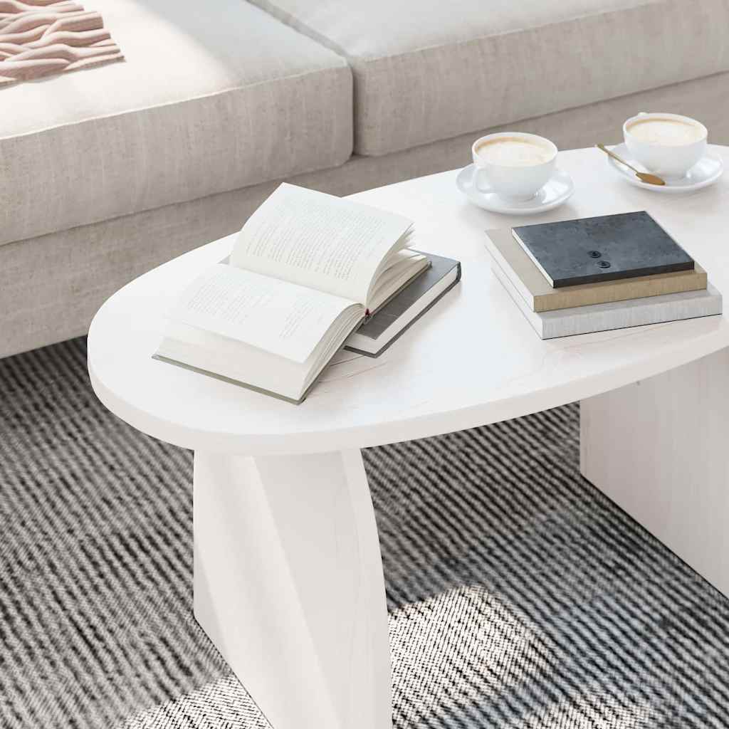 Salontafel Wit 80 x 40 x 35 cm Massief grenenhout is nu te koop bij PeponiXL, paradijselijk wonen!