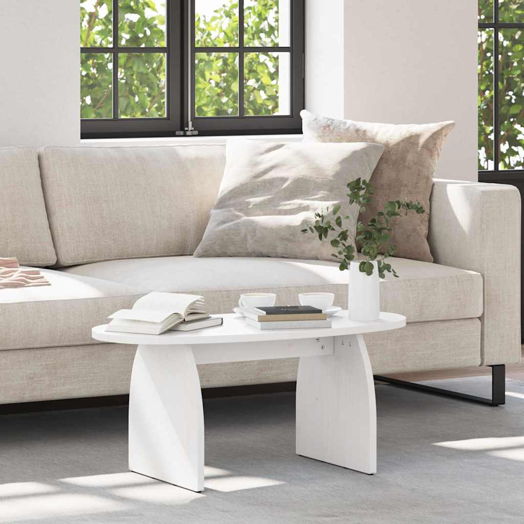 Salontafel Wit 80 x 40 x 35 cm Massief grenenhout is nu te koop bij PeponiXL, paradijselijk wonen!