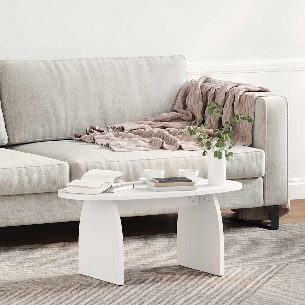 Salontafel Wit 80 x 40 x 35 cm Massief grenenhout is nu te koop bij PeponiXL, paradijselijk wonen!