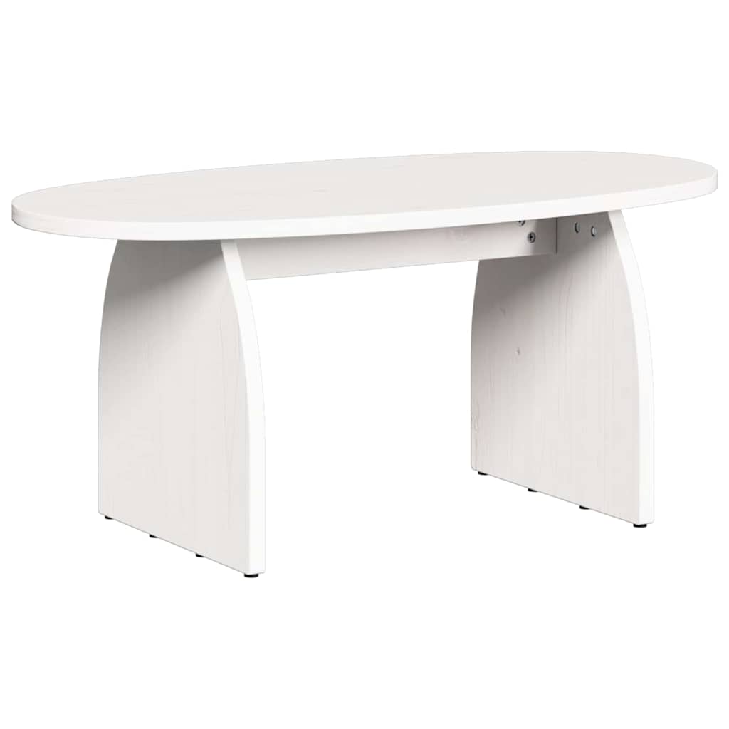 Salontafel Wit 80 x 40 x 35 cm Massief grenenhout is nu te koop bij PeponiXL, paradijselijk wonen!