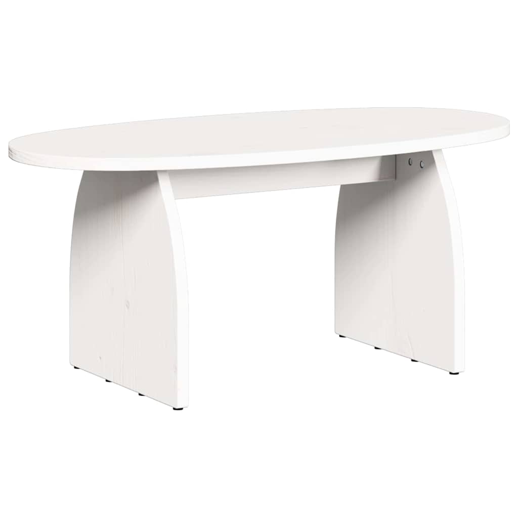 Salontafel Wit 80 x 40 x 35 cm Massief grenenhout is nu te koop bij PeponiXL, paradijselijk wonen!