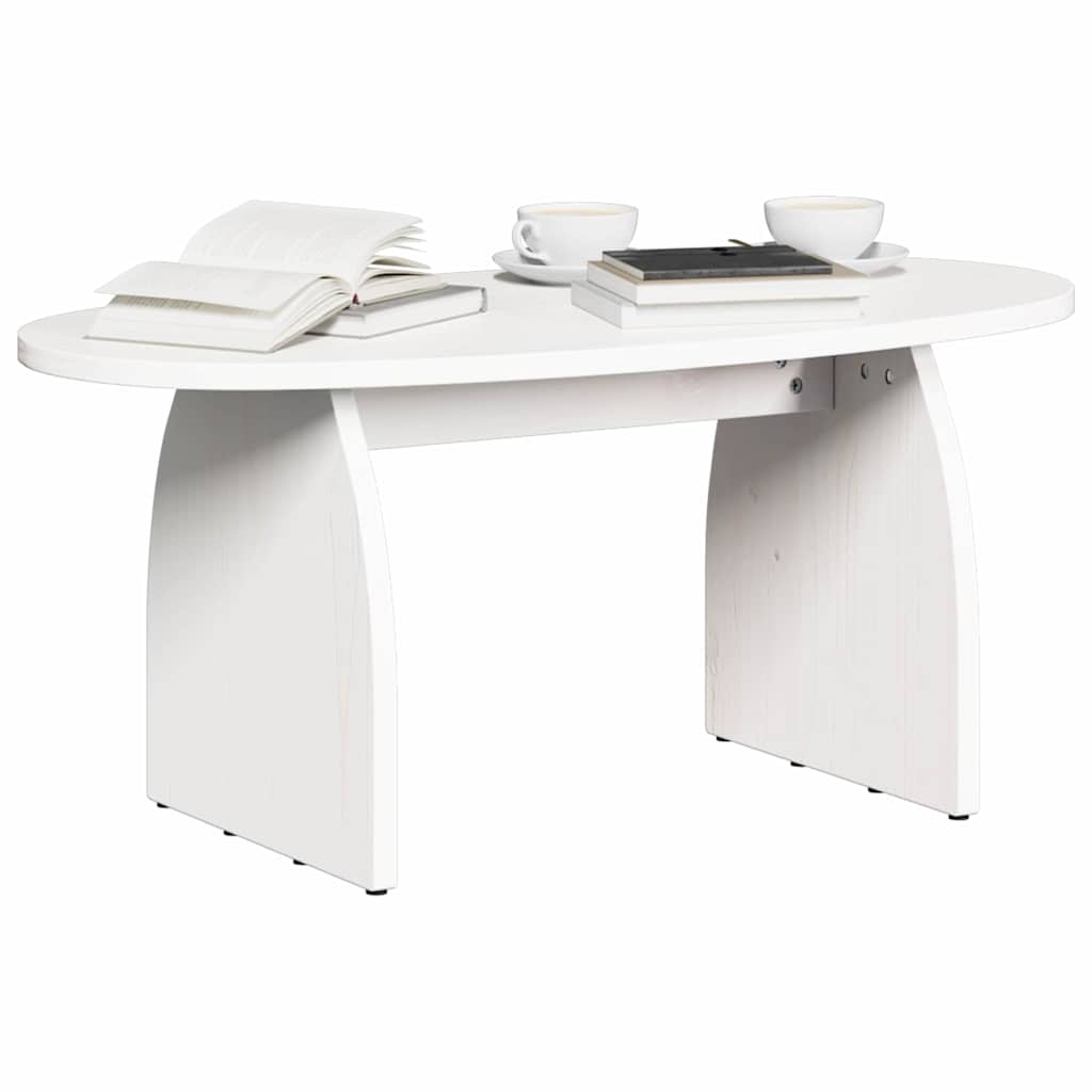 Salontafel Wit 80 x 40 x 35 cm Massief grenenhout is nu te koop bij PeponiXL, paradijselijk wonen!