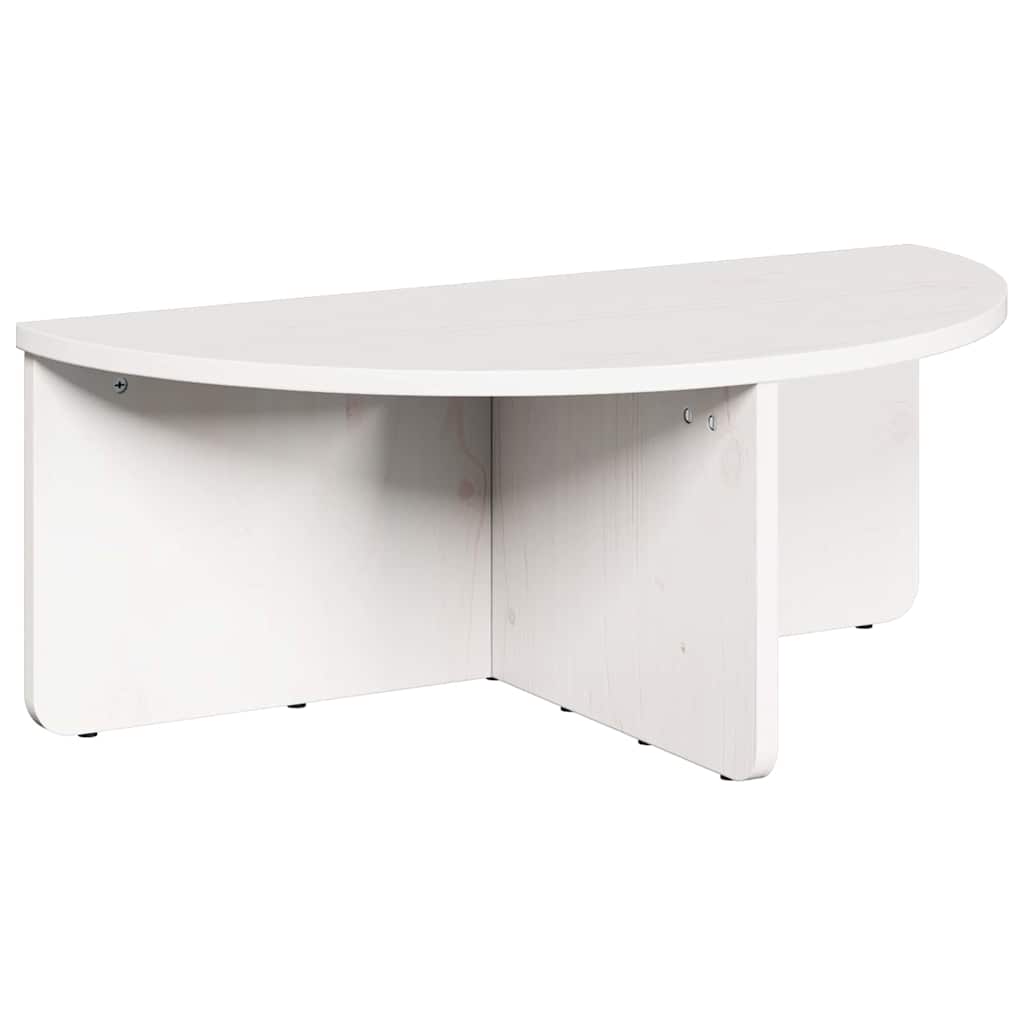 Salontafel 2 pcs Wit Massief grenenhout is nu te koop bij PeponiXL, paradijselijk wonen!