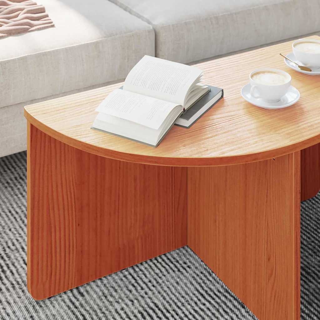 Salontafel 2 pcs Wasbruin Massief grenenhout is nu te koop bij PeponiXL, paradijselijk wonen!