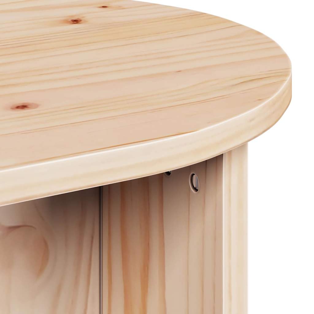 Salontafel Naturel 80 x 39,5 x 35 cm Massief grenenhout is nu te koop bij PeponiXL, paradijselijk wonen!