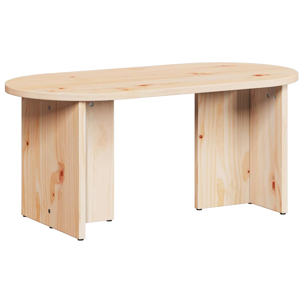 Salontafel Naturel 80 x 39,5 x 35 cm Massief grenenhout is nu te koop bij PeponiXL, paradijselijk wonen!