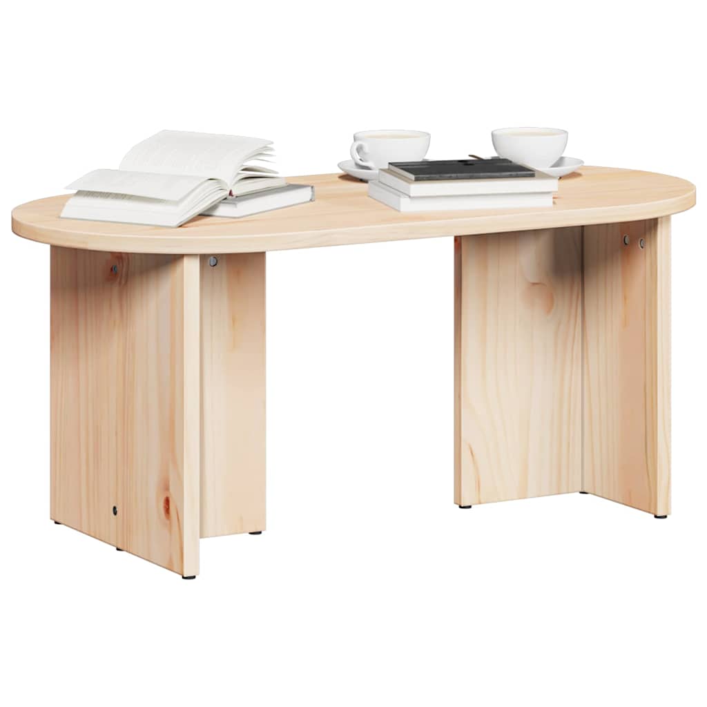 Salontafel Naturel 80 x 39,5 x 35 cm Massief grenenhout is nu te koop bij PeponiXL, paradijselijk wonen!
