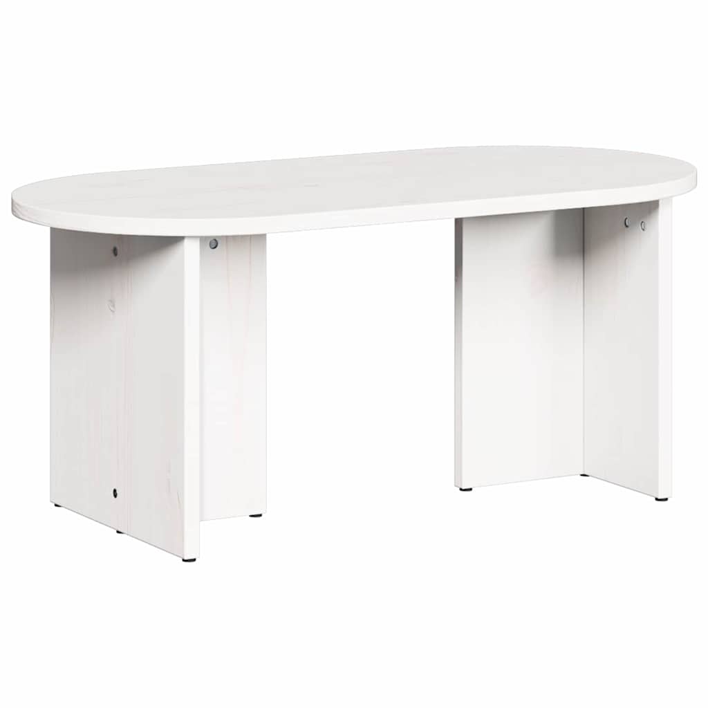 Salontafel Wit 80 x 39,5 x 35 cm Massief grenenhout is nu te koop bij PeponiXL, paradijselijk wonen!