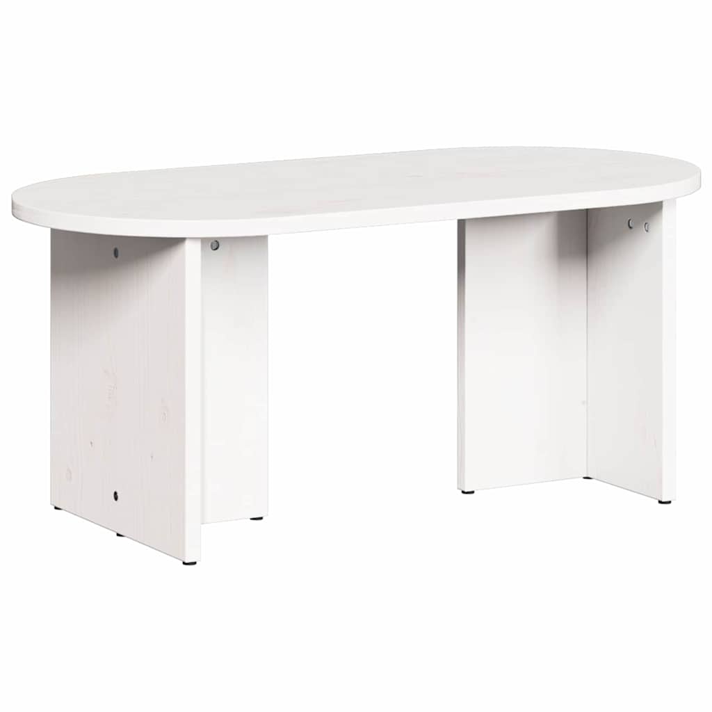 Salontafel Wit 80 x 39,5 x 35 cm Massief grenenhout is nu te koop bij PeponiXL, paradijselijk wonen!