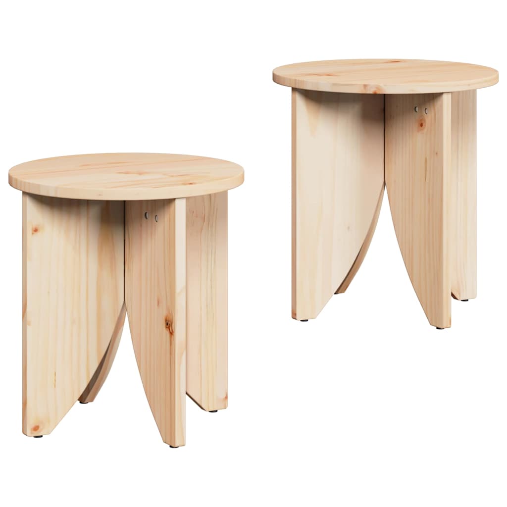 Salontafel 2 pcs Naturel is nu te koop bij PeponiXL, paradijselijk wonen!