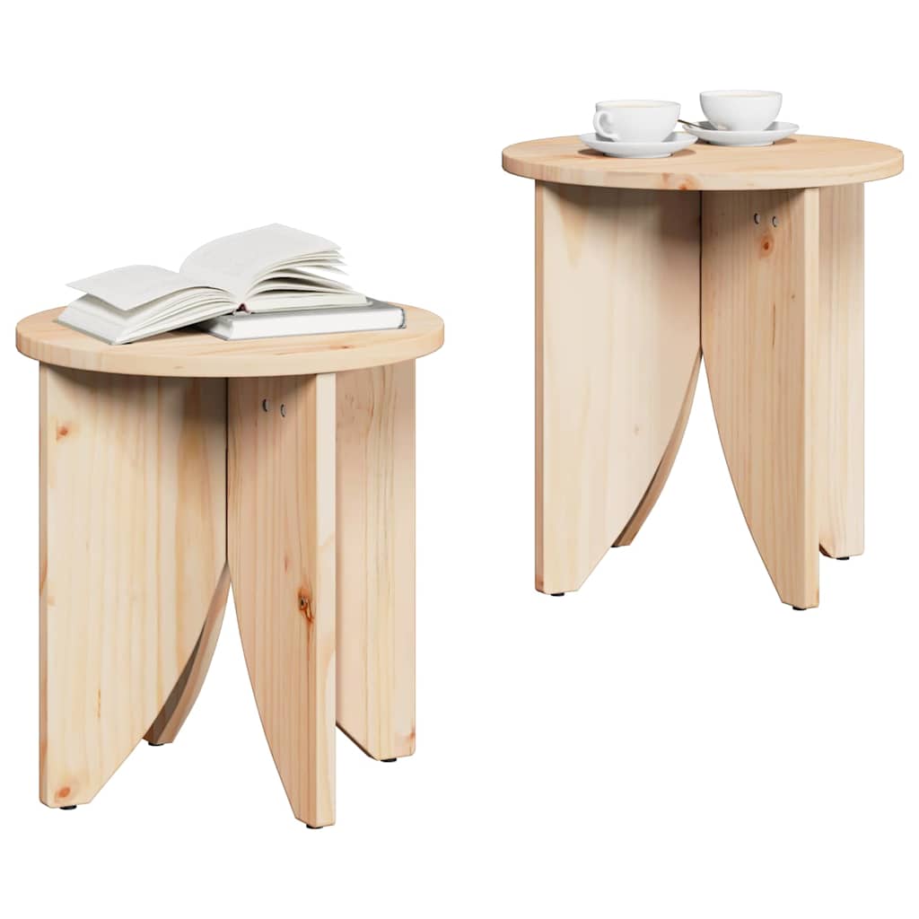 Salontafel 2 pcs Naturel is nu te koop bij PeponiXL, paradijselijk wonen!