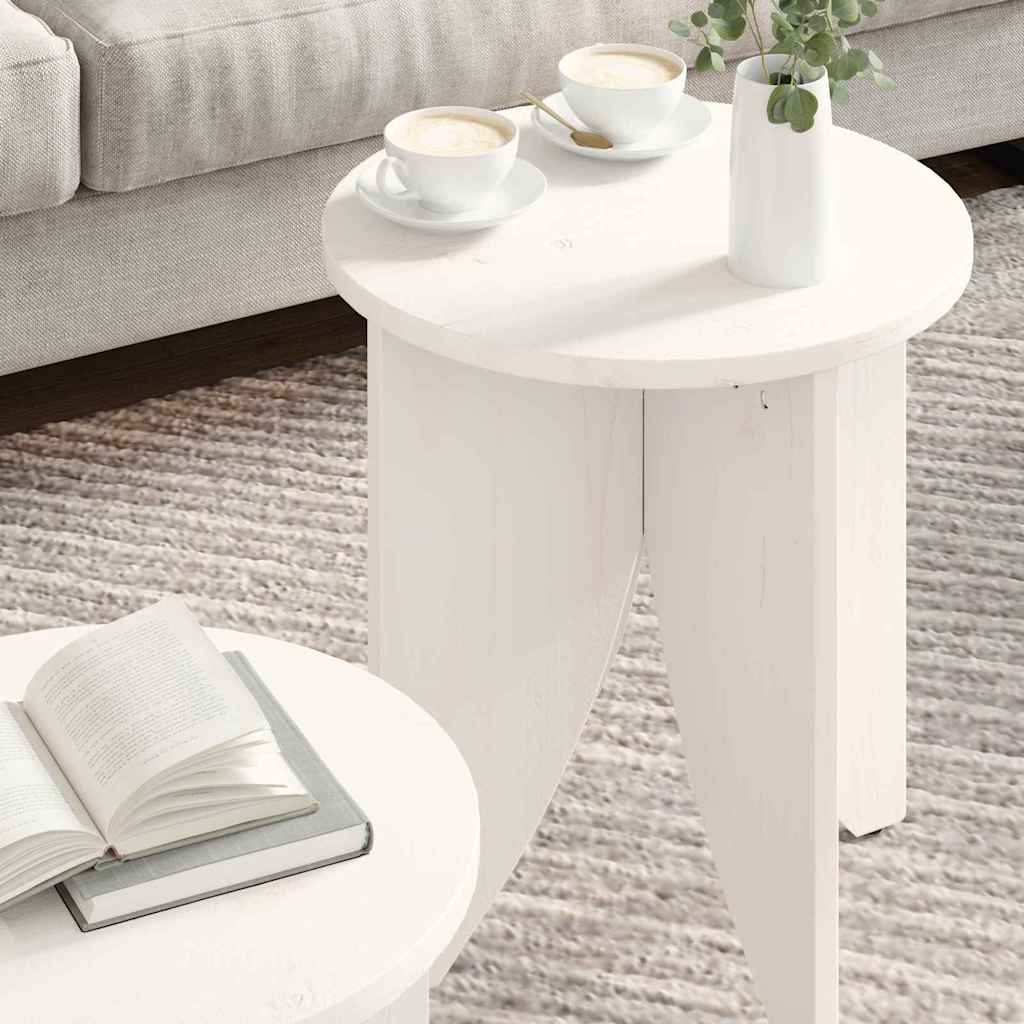 Salontafel 2 pcs Wit is nu te koop bij PeponiXL, paradijselijk wonen!