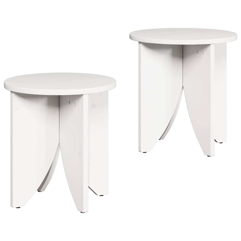 Salontafel 2 pcs Wit is nu te koop bij PeponiXL, paradijselijk wonen!