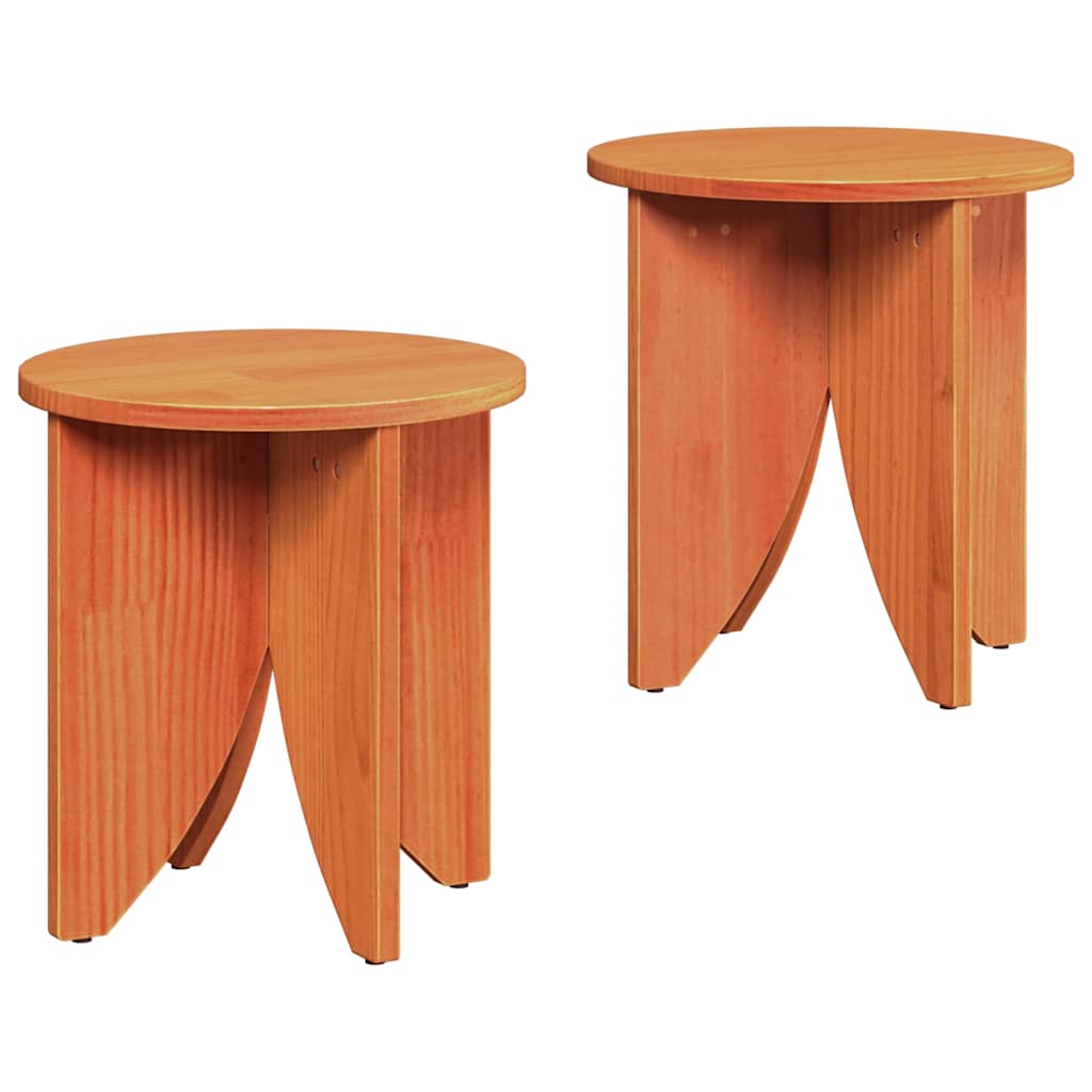 Salontafel 2 pcs Wasbruin is nu te koop bij PeponiXL, paradijselijk wonen!