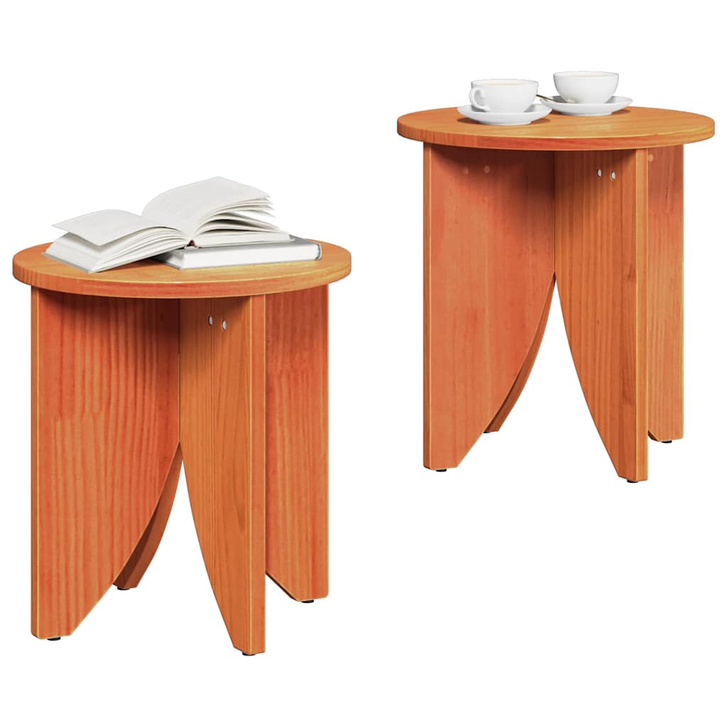 Salontafel 2 pcs Wasbruin is nu te koop bij PeponiXL, paradijselijk wonen!