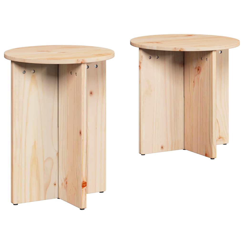 Salontafel 2 pcs Naturel is nu te koop bij PeponiXL, paradijselijk wonen!