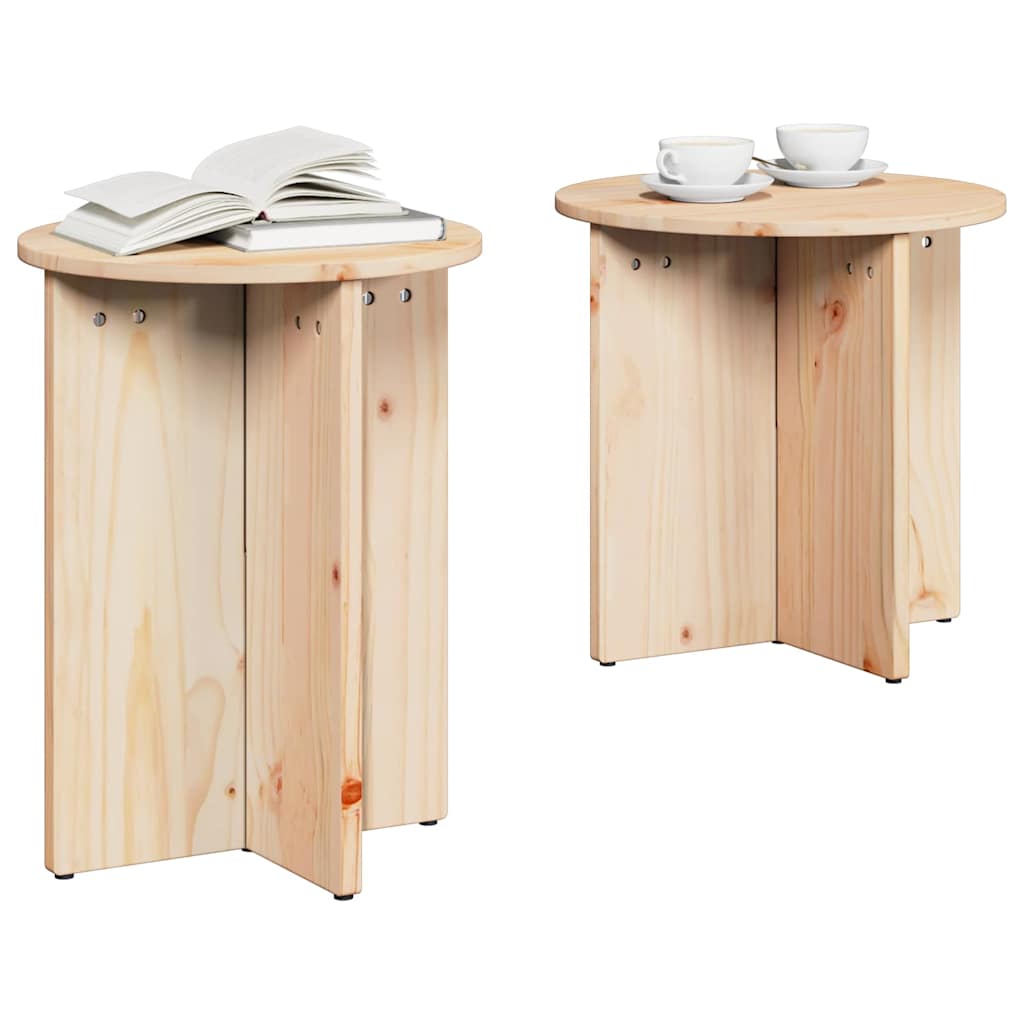 Salontafel 2 pcs Naturel is nu te koop bij PeponiXL, paradijselijk wonen!